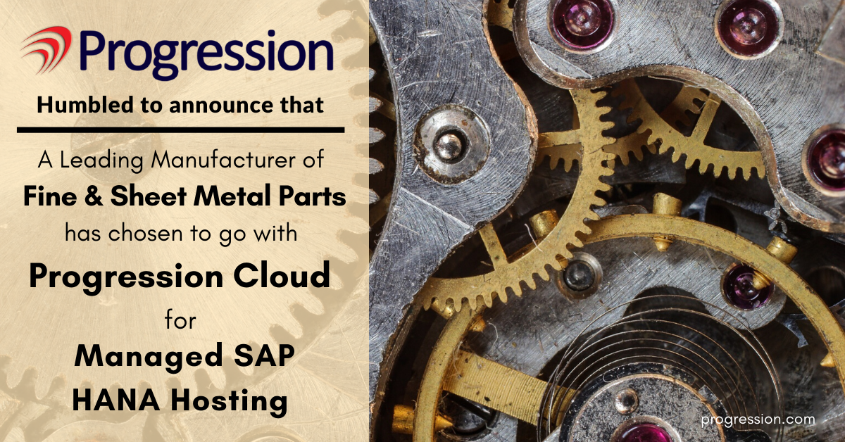 Progression SAP HANA Fine & Sheet Metal